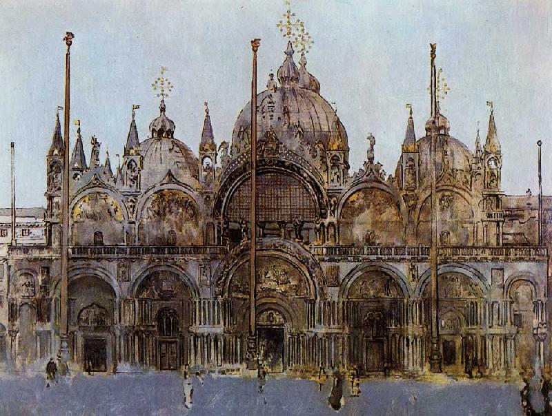 Walter Sickert St Mark's Cathedral, Venice France oil painting art
